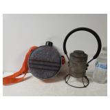Vintage B&O Lantern & Mirro 2-qt Canteen