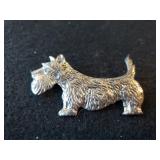 Silver Dog Pin- Marked Bakecraft Sterling