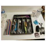 Flatware,  Reusable Straws. Corn Cob Forks. Wine