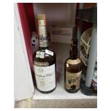 Vintage Canadian Club And Wilson Liquor Bottles