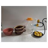 Misc Kitchen Items - Juice Pitcher, Lemon Candle,