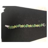 Ladies Frog Bracelet W/magnetic Clasp - 7.5"