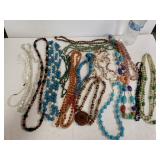 Ladies Colorful Stone Necklaces- Some Long, Some
