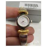 Ladies Quartz Watch W/Mother-of-pearl-like Face