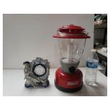 Coleman Camping Lamp And Rinden Clock