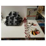 Hummingbird Feeder. Bee Wall Decor,  Picture,