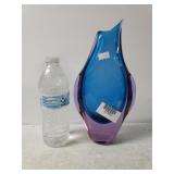 Heavy Two-tone Glass Vase