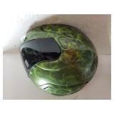 Green Motorcycle Helmet