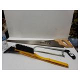 Stanley Saw. Hacksaw And Ice Scraper