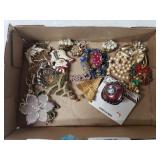 Lot Of Costume Jewelry - Most Pins