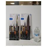 (2) New Mainstays Knife Sets
