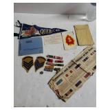 Bag Of Misc Military Pin & Memorabilia