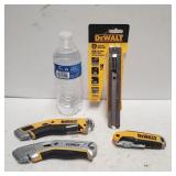 4 Dewalt Snap-Off Blade Knives