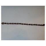 Ladies Bracelet W/ Pink Stones - Marked 925