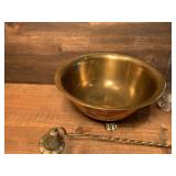 Brass Bowl & Candle Snuffer