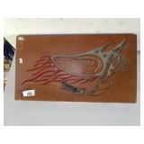 Harley Davidson Wooden Display