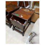 Vintage End Table With Storage