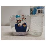 Large Murano Style Art Glass Paperweight  -