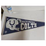 Baltimore Colts Pennant With Signatures