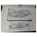 Dublin Crystal Serving Platter And Tray