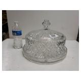 Beveled Glass Cake Platter