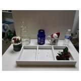 Christmas Decor And Tray