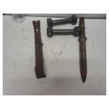 (2) 3- Pound Dumbell, Crow Bar And More