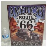 Metal Route 66 Sign