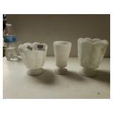 Napco Milk Glass Vases