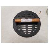 9" Cast Iron Bacon Press