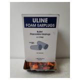 Uline Disposable Foam Earplugs - Box Appears To