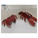 Plastic Crab And Lobster