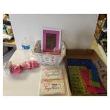 Baseball, Stamps, Stencils Picture Frame And