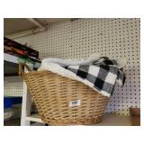 Laundry Basket And Blanket