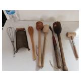 Vintage Wooden Kitchen Utensils