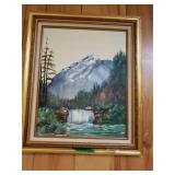 Waterfall Oil Painting On Canvas