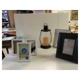 Battery Operated Lantern And Picture Frames