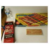 Vintage Weaving Loom And Automatic Hook Rug