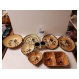 Pennsauken Pottery Rooster Dishes