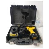 Dewalt Cordless Drill In Case W/ Charger And (2)