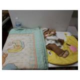 Vintage Baby Blanket And Decor