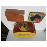 Jewelry Box, Small Cedar Box, Butterfly Decor
