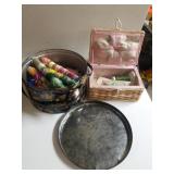 Small Sewing Box, Thread & More