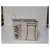 Vintage Mikasa Set Of 3 Full Lead Crystal Glasses