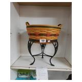 Longaberger Wrought Iron Stand With Large