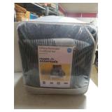 Blue/grey Reversible Twin Comforter Set