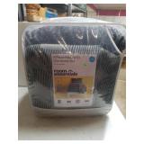 Reversible Grey/blue Twin Comforter Set