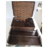 Small Picnic Basket With Contents,  Shelves