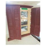 Decorative Window Mirror With Shutters