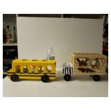 Wooden Shape Bus And Truck